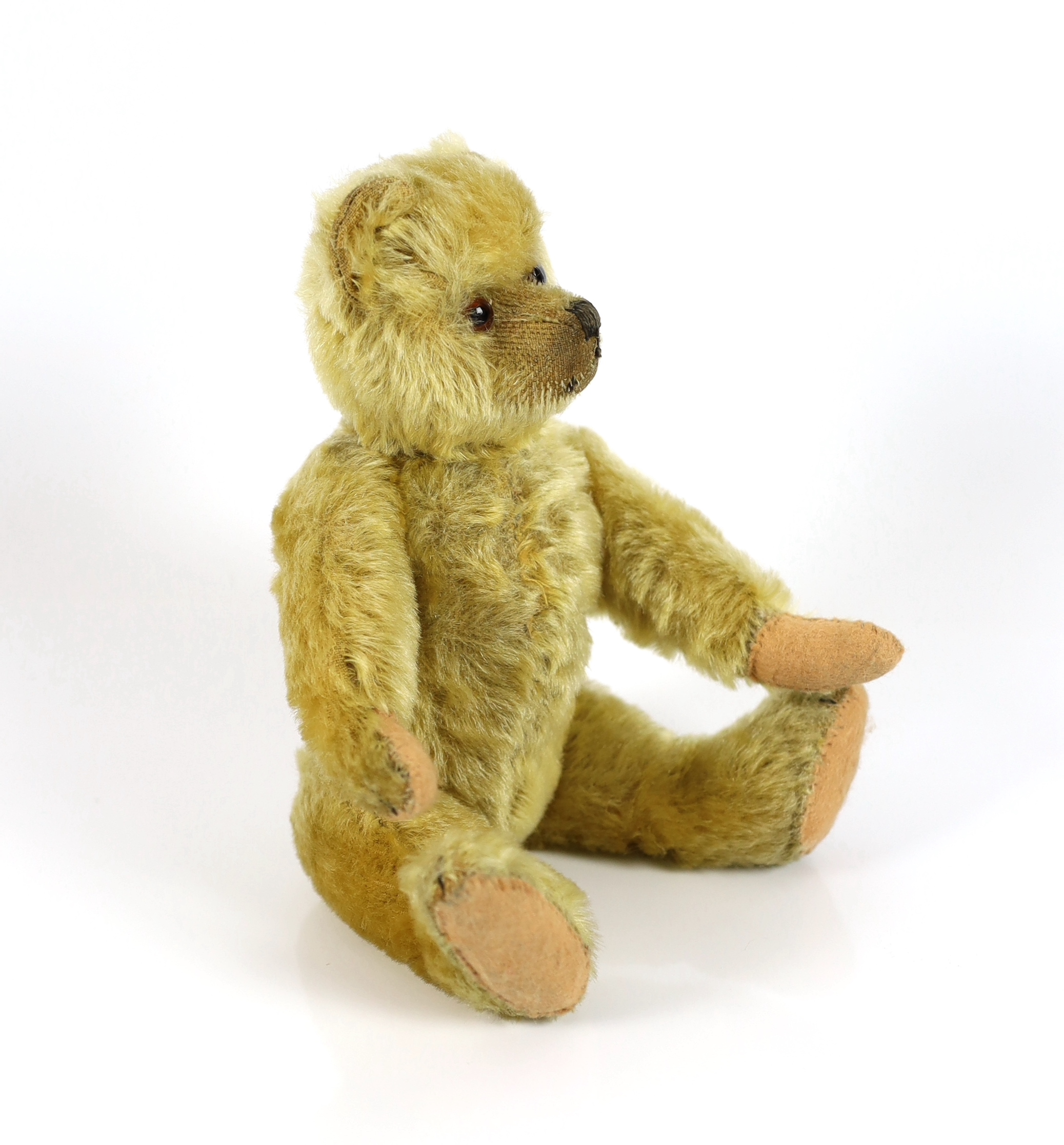 A Farnell bear, c.1920, 25cm, in good condition, paw pads replaced